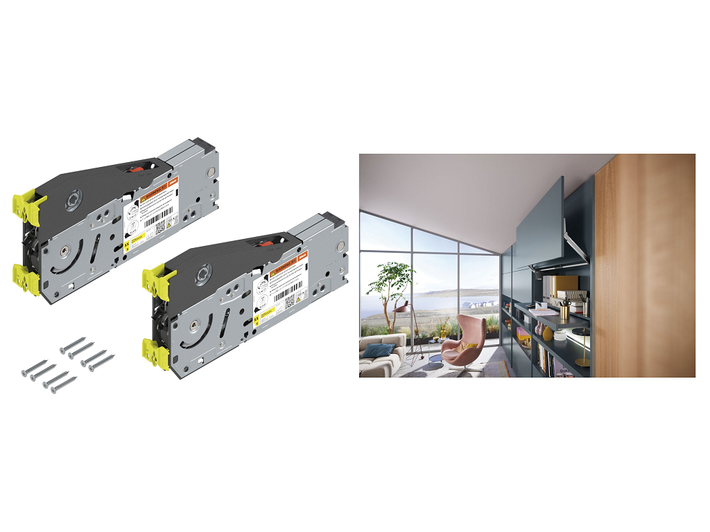 meccanismo base forza aventos hl top kh blum.png Meccanismo Anta Verso Alto Base forza Aventos HL TOP KH mm.300-389 | Blum - immagine 1